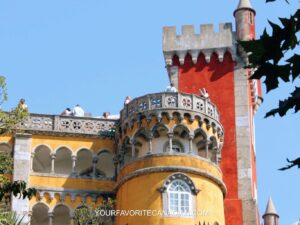Colorful Architecture of Pena Palace in Sintra, Portugal